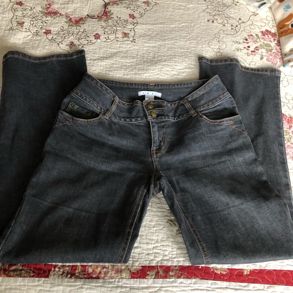 Black CABi jeans. Size 4